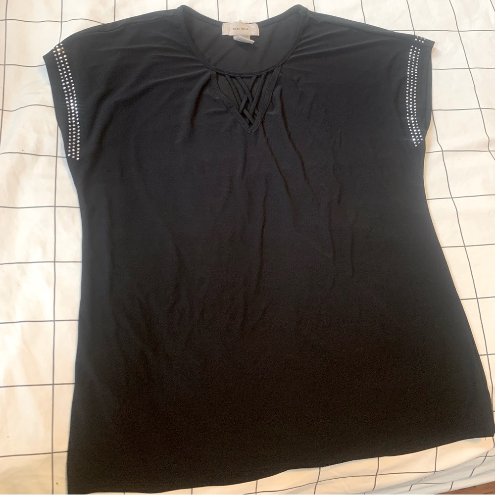 Diana belle  women black top size M